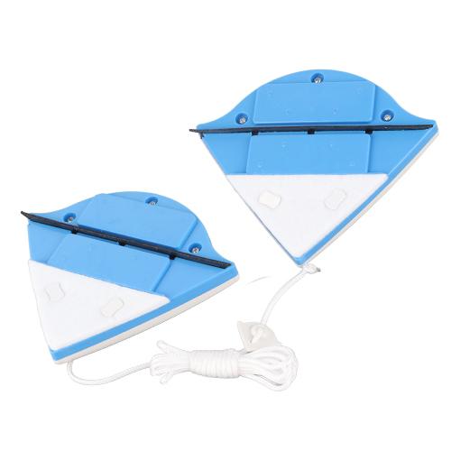 Double Sided Window Cleaner with ABS Plastic Shell Rubber Magnetic Glass Wiper for Home High Rise