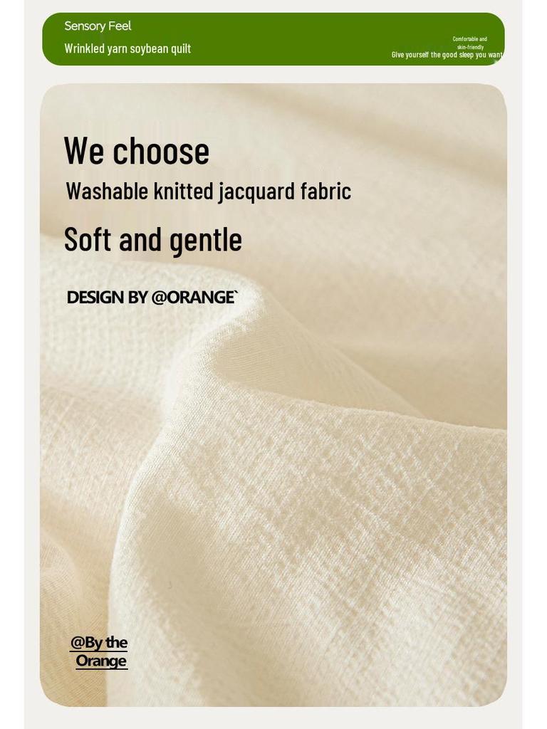 Kołdra Gruba z Włókna Sojowego Klasy A Antybakteryjna - Ciepła na Zimę, Przytulna na Wiosnę i Jesień, Pojedyncza Kołdra Bawełniana na Wszystkie Sezony