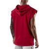Men's Sleeveless Hooded Sports Vest - Casual European & American Style, Plus Size, Loose Fit
