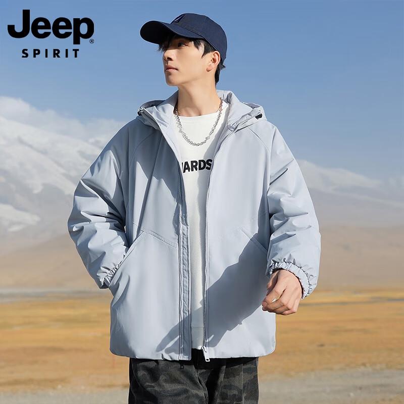 JEEP SPIRIT Men s Hooded 90% Duck Down Puffer Jacket S