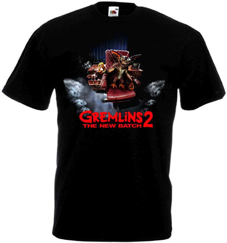26 GREMLINS 2 Movie Poster T shirt all sizes black Unisex T-Shirt M