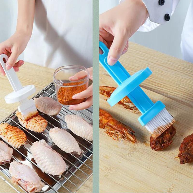 Ölpinsel zum Backen für den Haushalt, hochtemperaturbeständige Flaschenbürste aus Silikon, tragbarer Grill-Ölpinsel, Pfannkuchenpinsel, Ölwerkzeug