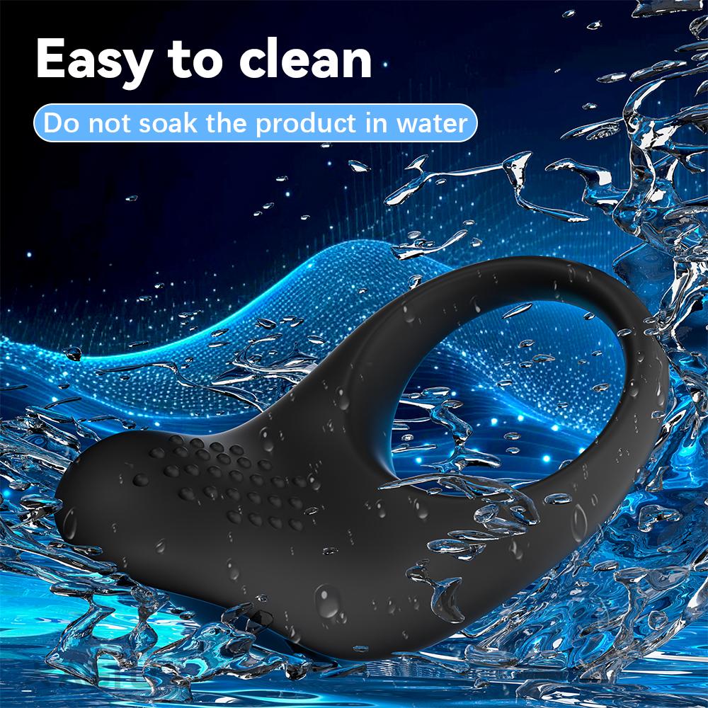 Hodenring Verzögerung der Ejakulation Vibrationsring Samen-Sperrring Stimulator Massagegerät Hodenring Paar Schwul Penisring Erwachsenenspielzeug