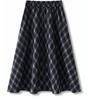 Jupe A-line à carreaux taille haute pour femme Automne/Hiver 2025