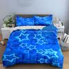 Blue Starry Night Bedding Set Bedding Duvet Cover Set Duvet Cover Pillowcases  (1 * Duvet Cover 2 * Pillowcases, Without Duvet Insert)
