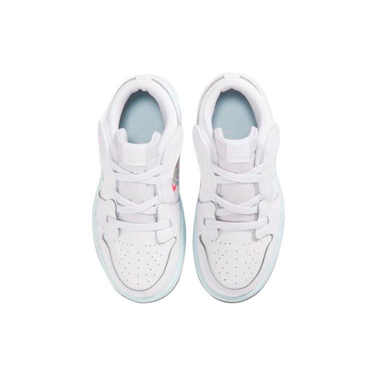 Jordan Air Jordan 1 Slip Resistant Abrasion Resistant Balance Low top Basketball Toddler Shoes White Infant And Toddler CI3436-184