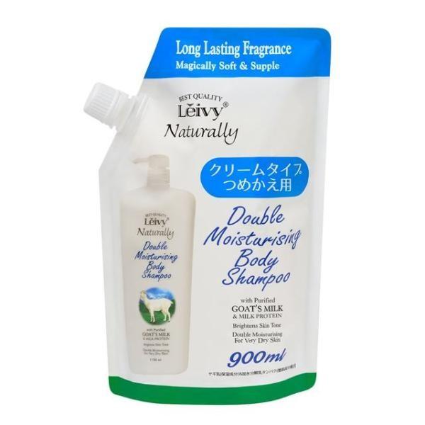 Leivy Body Shampoo Goat Milk Powdery Gentle Fragrance 1150mL  Refill 900mL