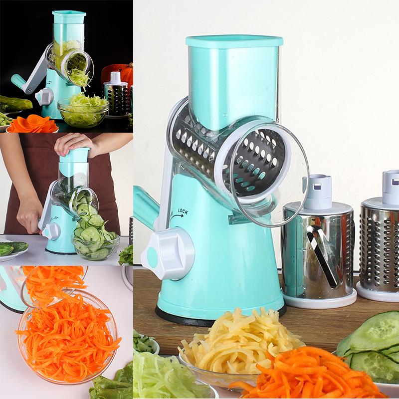 

Round Mandoline Slicer Vegetable Cutter For Potato Carrot Grater Cheese