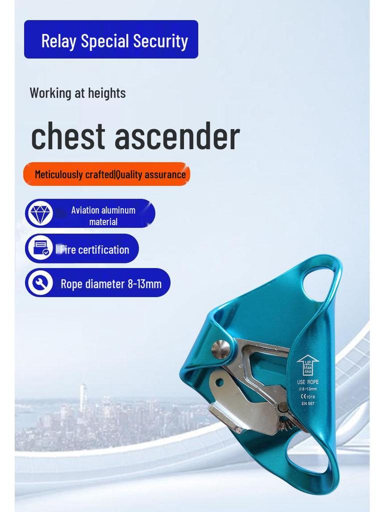 Outdoor Sports Fire Rescue and Rock Climbing Chest Ascender