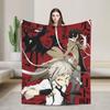 Super Soft Bungos Strays Dogs Manga Atsushi Nakajima Throw Blanket Premium Fleece Flannel Blanket Cozy Plush Blankets All Season