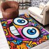 Colorful Graffiti Art Rug Floor Mat for Living Room or Bedroom Soft and Comfortable Carpet a Gift for Birthday and Holiday.MFF0918164