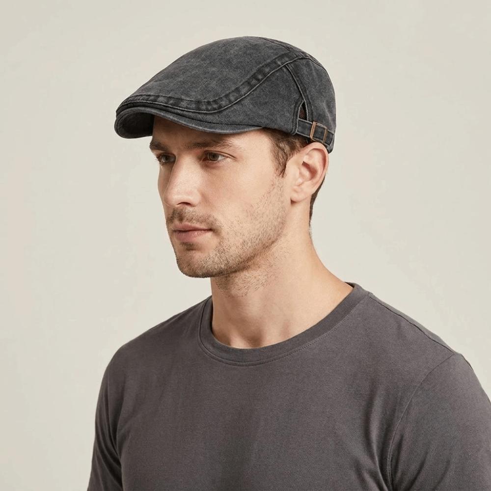 Adjustable Painter Beret Cotton Flat Cap Fashion Peaked Cap  Women