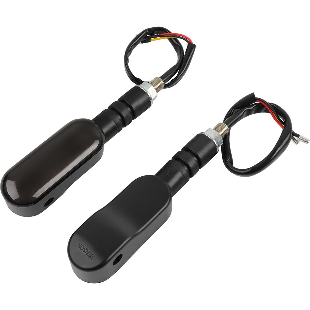 

2 x Sequential Flowing LED Motorcycle Turn Signal Indicator Projector Lights DRL