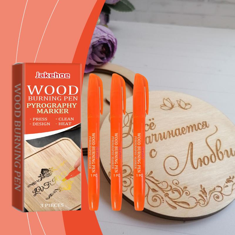 Pyrography Art Marker Pen for Wood Burning Quick Result Craft Tool for DIY Custom Wood Designs and Gifts
