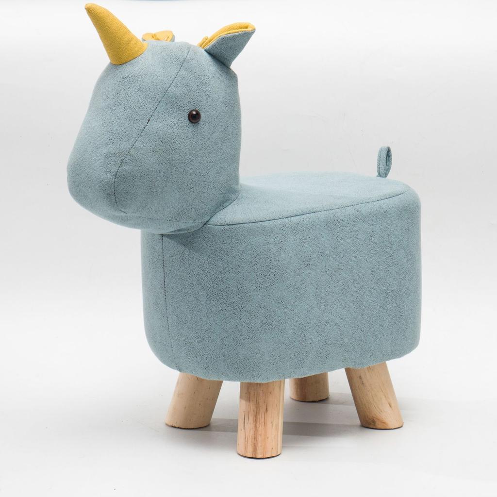 Creative Stool Children Nordic Style Porch Cartoon Shoe Changing Small Stool Living Room Wooden Animal Low Stool