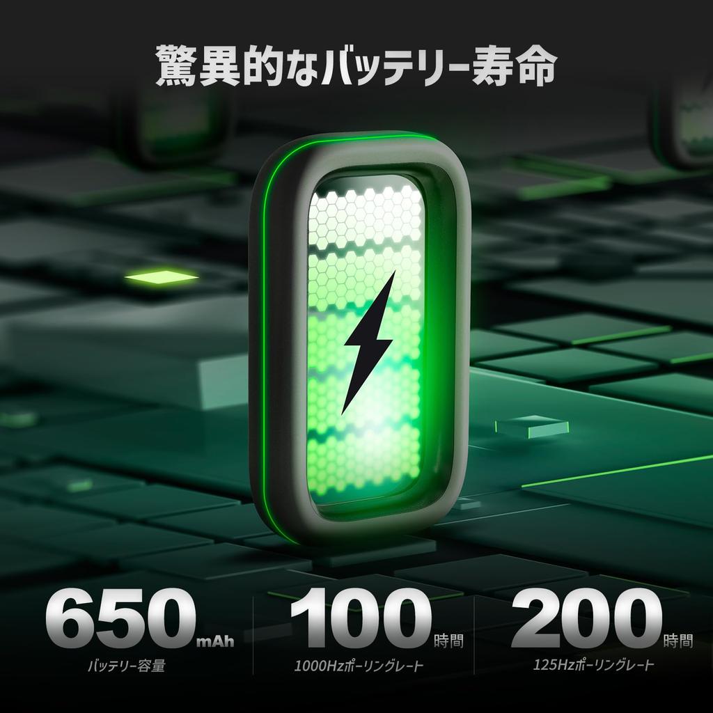 RK ROYAL KLUDGE RK M3 Wireless Gaming Lightweight PAW3950 Optical 42000 8000Hz Polling 5 Customizable Black Mouse, Rechargeable, 47g, Sensor,