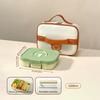 WORTHBUY Large Capacity Plastic Divided Bento Lunch Box Microwave Portable Leak-proof Cold And Hot Food Container For Student