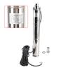 3" 24V 350W/48V 750W Deep Well Solar Submersible Bore Hole Water Pump Built-in MPPT