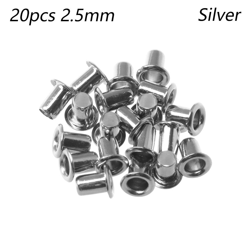 20Pcs 1mm/2.5mm Colorful Metal Eyelet Buttons Ultra-small Shoes Clothes Belt Buckle DIY Dolls Buckles Doll Bags Sewing Accessori