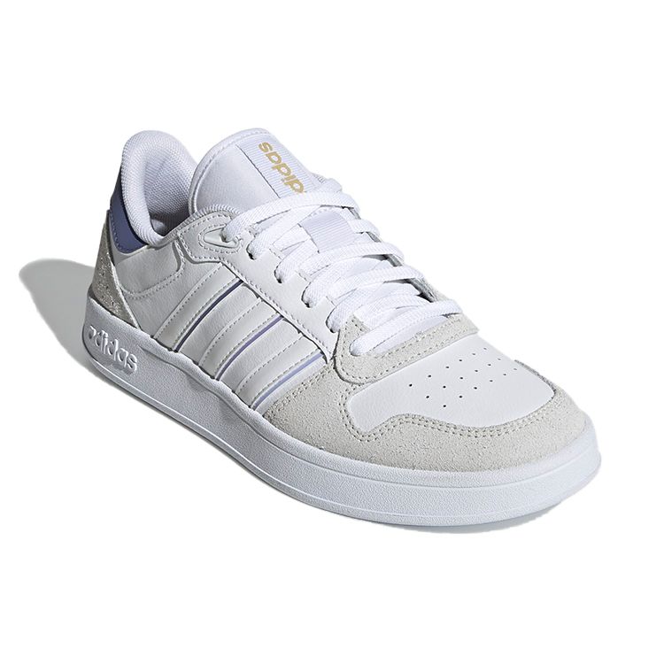 Adidas Neo Breaknet Plus Non-Slip Durable Lightweight Low-Top Skate Shoes Women Sneakers White Gray Blue GZ8069