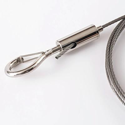 Cârlig cu arc pentru cablu de oțel, reglabil, din oțel inoxidabil, sistem de soluție pentru agățat haine, cod de suspensie