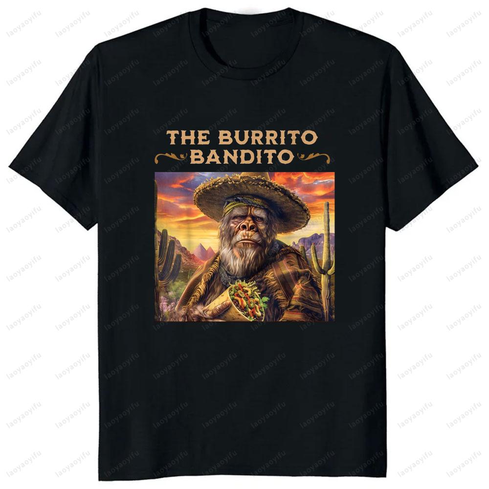 The Burrito Bandito Bigfoot Mexican Desert T-shirt XXXL