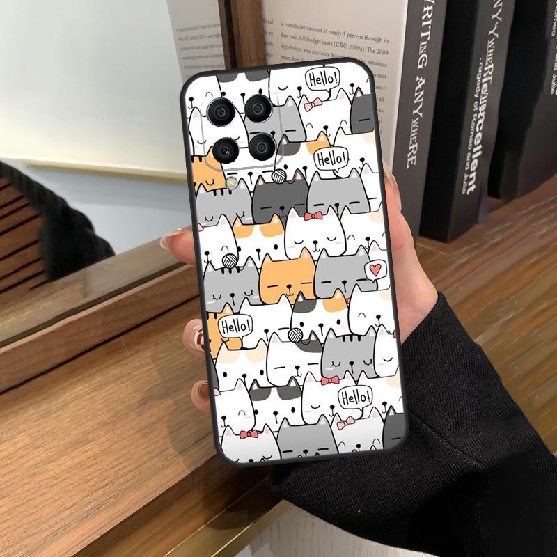 Funny cute cats Case For Samsung Galaxy M35 M15 M55 M56 M36 M16 M06 M31 M13 M33 M53 M12 M32 M52 M14 M34 M54