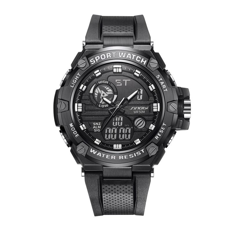 Top Sales Men's Digital Watches Precision Timekeeping and Modern Style LED Dual Display Men's Sports Watches