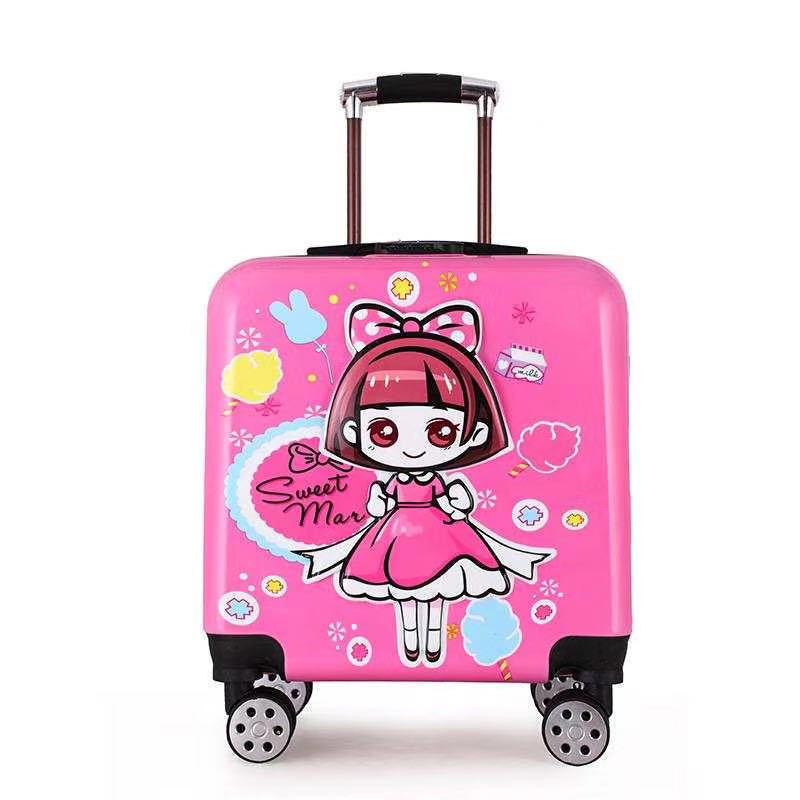 Children's Cartoon Trolley Suitcase with Universal Wheels - Ideal for Boys and Girls