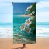 Tropical Palm Tree Beach Print Beach Towel Quick Dry Absorbent Lightweight Sandproof Towel for Summer Beach Swim Vacation