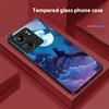 Witch Pumpkin Lantern For Redmi Note 7 8 9 8T 10 11 12 12S 13 14 Pro Plus 5G 13C 12 14C 5 3 4G Black Tempered Glass Phone Case