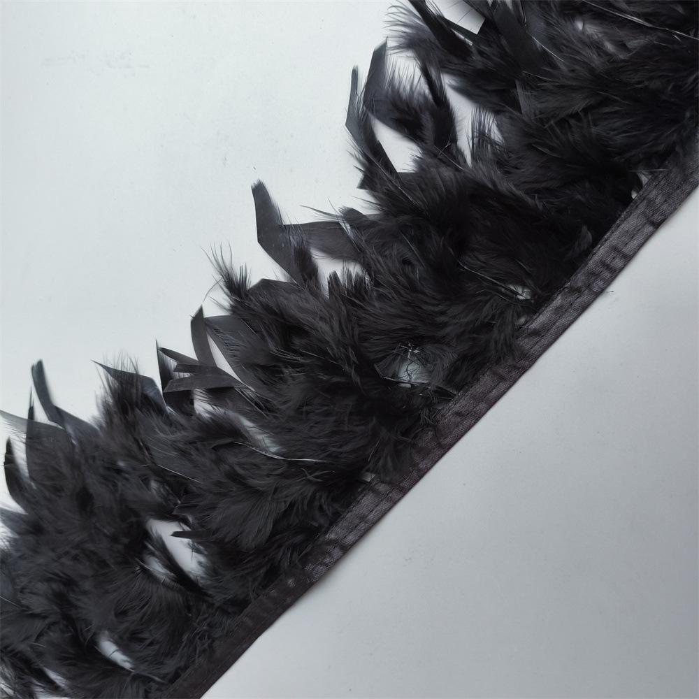 Turkey Feather Trim for Stage Costumes and DIY Decorations