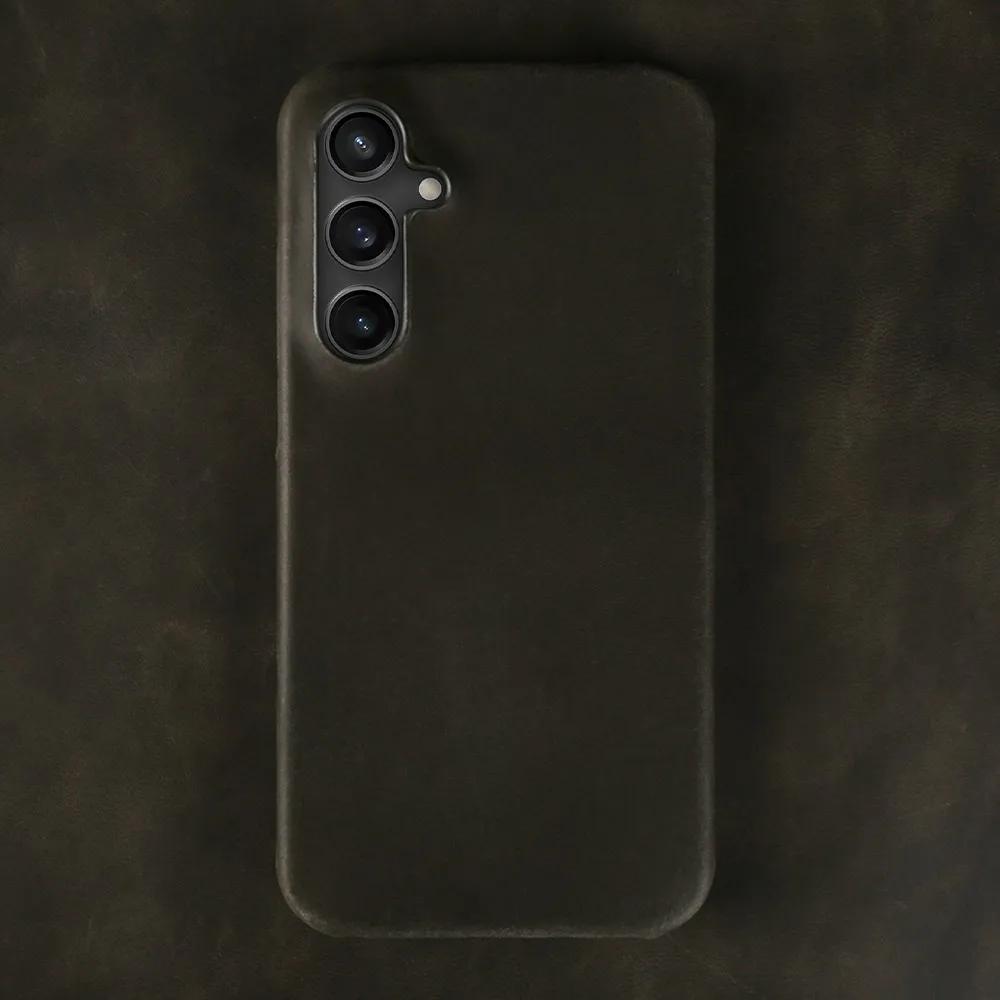 

Для SAMSUNG S23 FE ЧОХОЛ Crazy Horse Текстура Натуральна Шкіра Чохли S24 S20Ultra S22 S21FE Чохол для Телефона Capa Ретро Захисний Чохол For Samsung S26Ulra