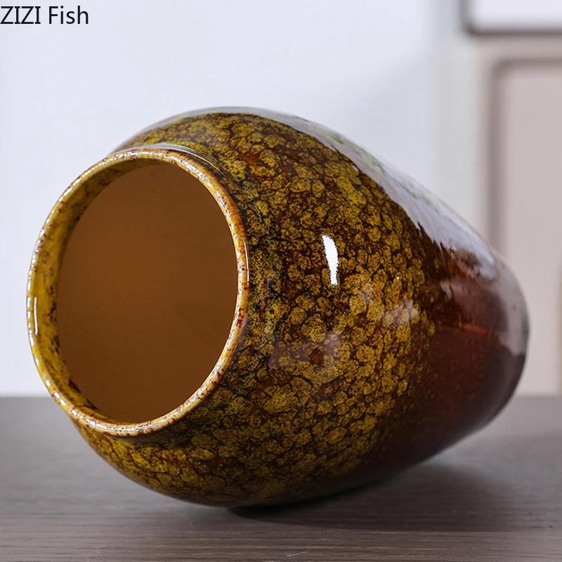 Schöne Bemalte Kleine Vase Klassische Porzellan Blumentöpfe Tischdekoration Blumenarrangement Florale Vasen Raum Ästhetische Dekoration