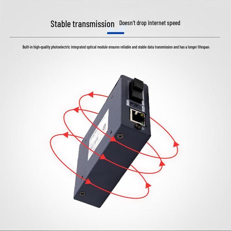 HIKVISION Gigabit/Fast Ethernet Fiber Optic Transceiver CN plug (adapter included)
