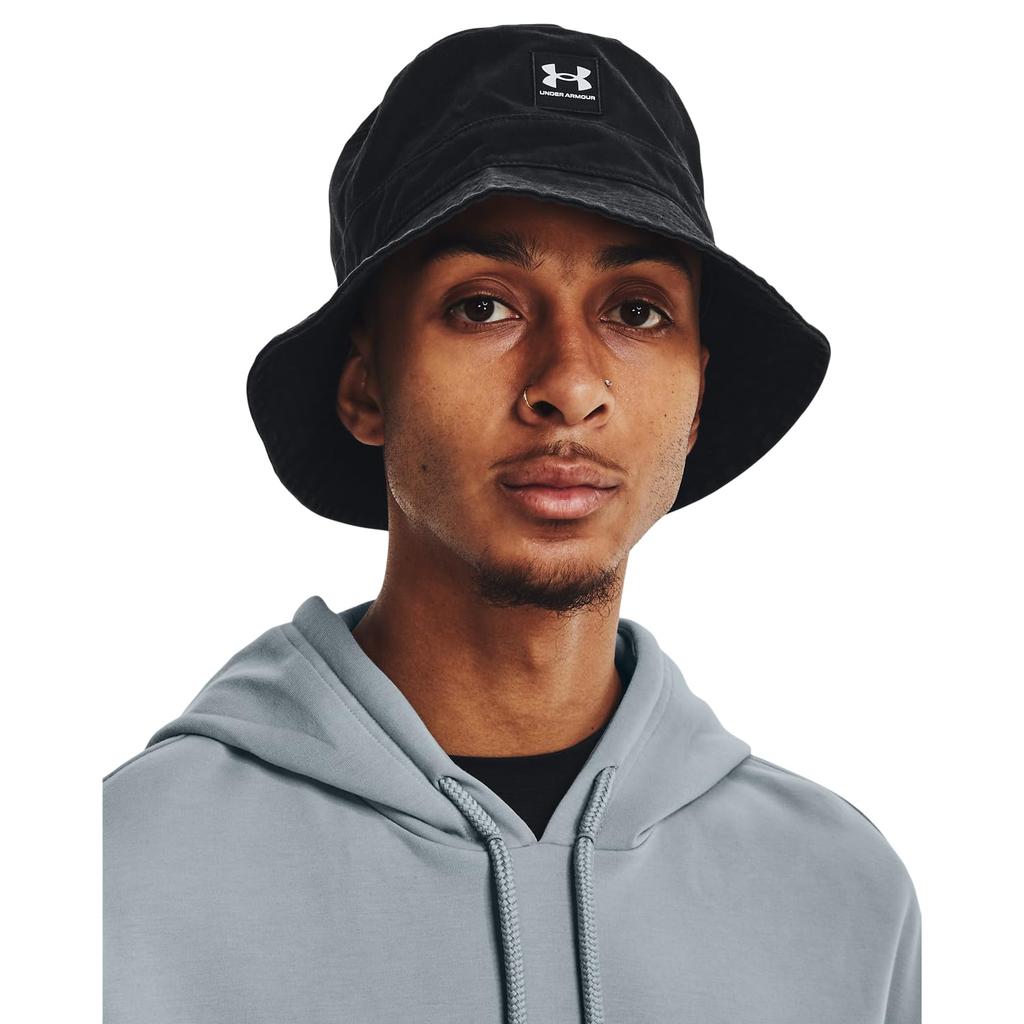 CZAPKA TYPU BUCKET HAT MARKI UA Czarna Biała LGXL [Under Armor]