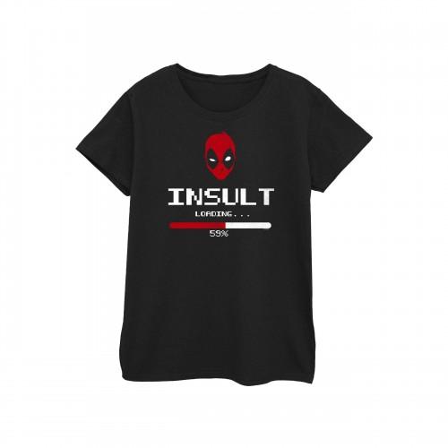 Marvel Womens/Ladies Deadpool Insult Loading Cotton T-Shirt