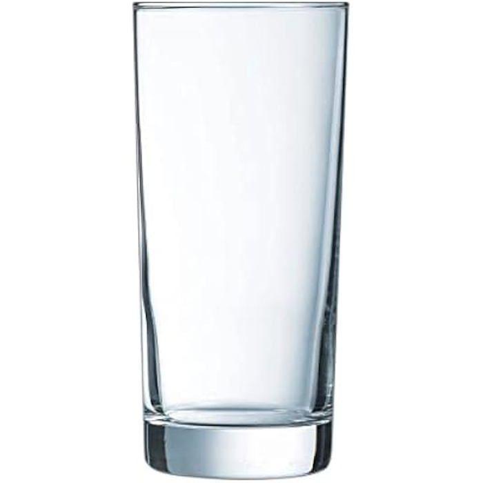 Verres forme haute 46cl Arcoroc - Lot de 6 verres multicolores