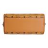 MCM Ella Monogramm Goldenes Schloss Anhänger Reißverschluss Leinwand Mit Leder Boston Tasche Crossbody Handtasche Kleine Damen Handtaschen Cognac MWBESEA02CO001