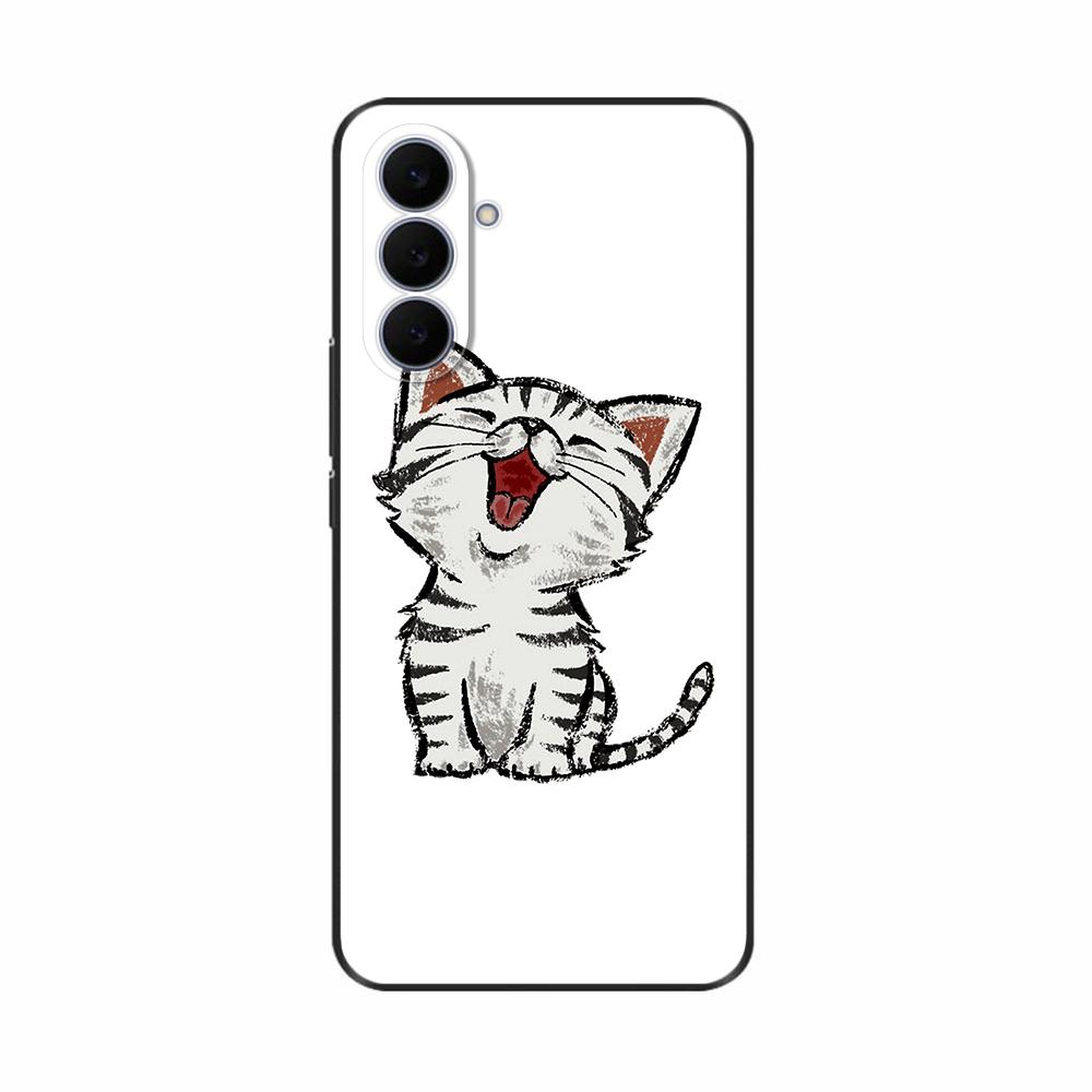 For Samsung Galaxy S25 FE Case Cute Cool Black Silicone Phone Cases For Samsung S25 FE 5G Case S25FE Back Cover Coque TPU Fundas