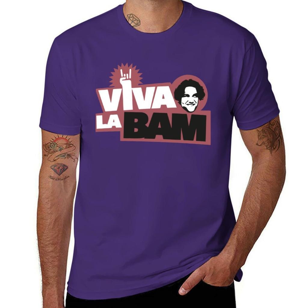 Bam Margera T-Shirt Oversized Hippie Clothes Plain White T Shirts Men