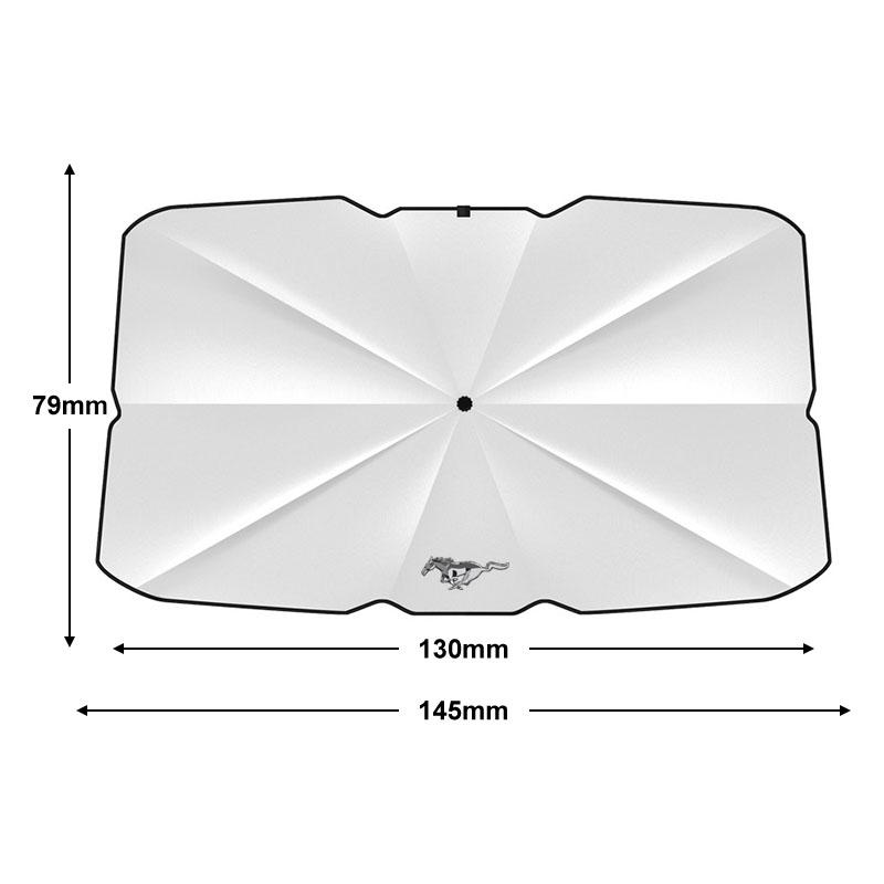 Car Sunshade Retractable Sunscreen Heat Insulation Front Windshield Parasol For Ford Mustang 2.3T Shelby GT350 GT500 2015-2024