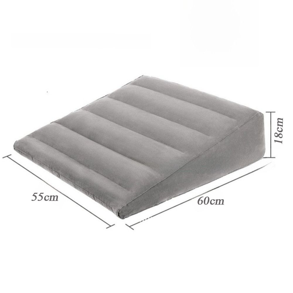 Back Support Wedge Pillow Ergonomic Inflatable Back Pillow for Travel Camping Sleeping