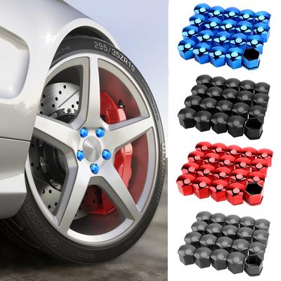 20 Pz 17mm Tappi per dadi delle ruote per auto Coperture di protezione Tappi antiruggine per Mercedes Benz BGA AMG W203 W210 W211 W124 W202 W204 W205 W212 W176