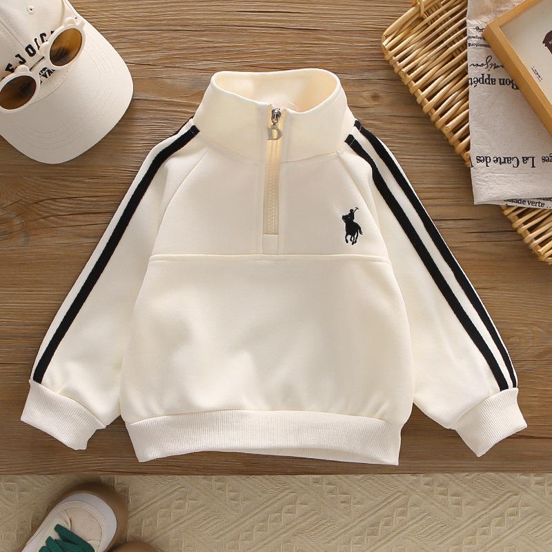 2025 Spring Unisex Kids' Trendy Hoodie & Sweatshirt Set - Cool Korean Casual Sports Style