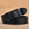 Black Vintage Sophisticated Buckle Belt For Women Ideal For Casual Denim Wear