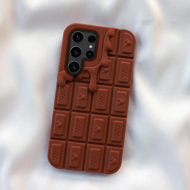 

3D Chocolate Ice Cream Mouse Phone Case For Samsung Galaxy A13 A14 A15 A16 A31 A32 A34 A51 A52 A53 A54 A55 Soft Silicone Cover Galaxy A13 коричневый