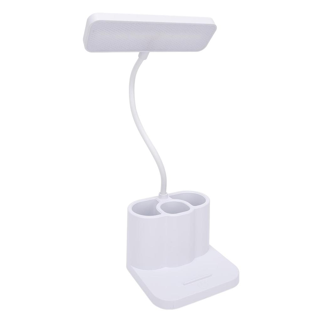 Desk Lamp 3 Color Temperature Rechargeable Bedside Table Lamp with Pen Holder Phone Stand for Home Bedroom