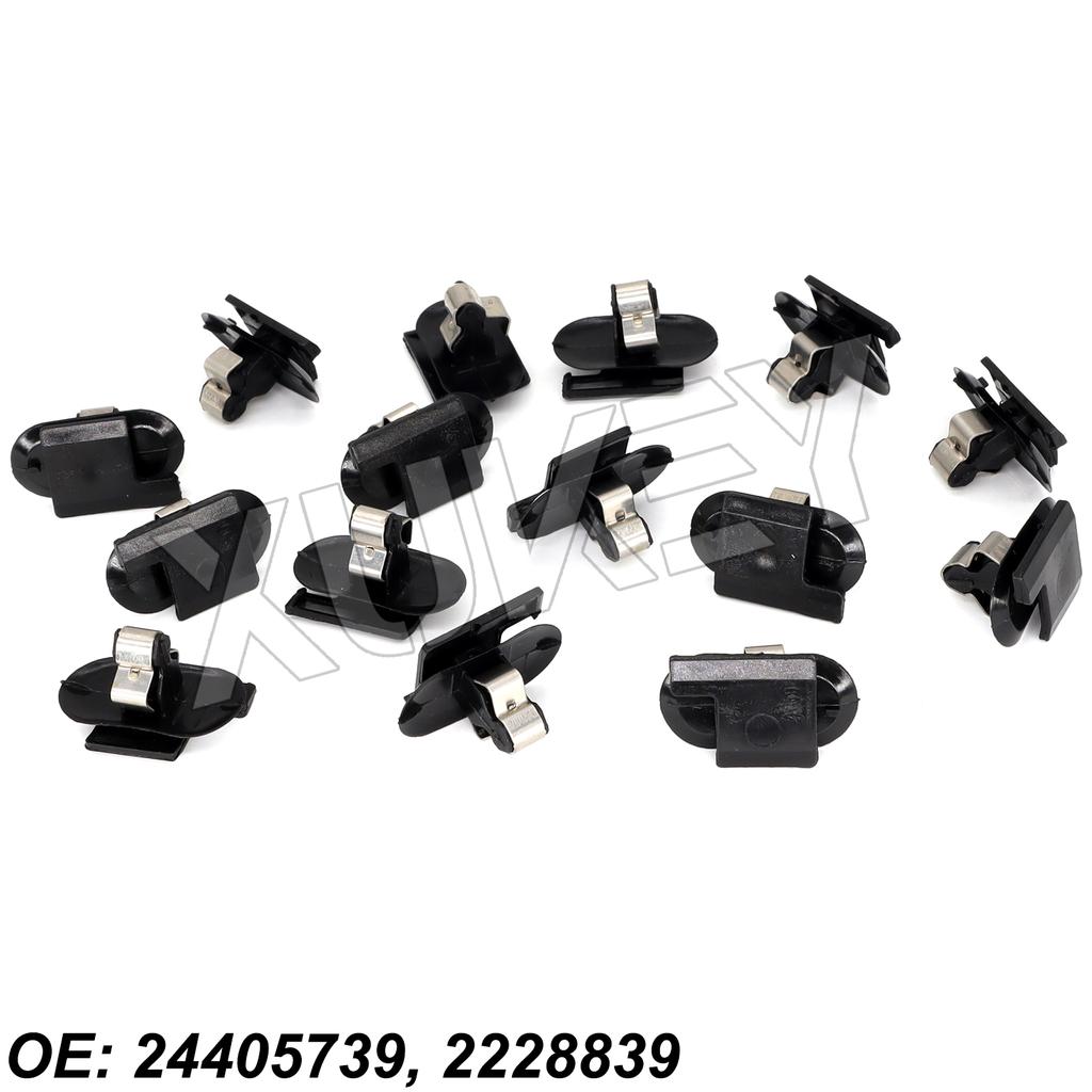 15 st Bil Baklucka Bagageutrymme Stolpklämma För Opel Vauxhall Meriva Zafira Astra Insignia Dekorpanel Fäste Hållarklämmor 24405739