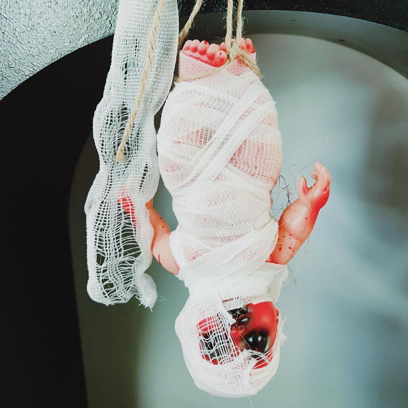 Halloween Hanging Ghost Doll Pendant Haunted House Props Children's Gifts Party Decoration Supplies Horror Ghost Zombie Baby
